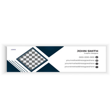 Creative email signature template design