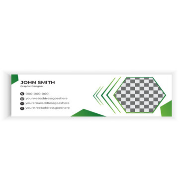Creative email signature template design