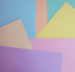 Different pastel paper colors for background . Multicolor cardboard background  