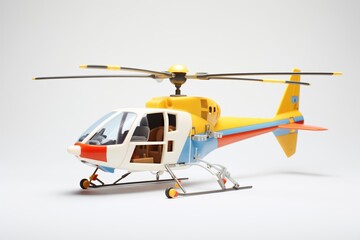 miniature model of a tilt-rotor helicopter