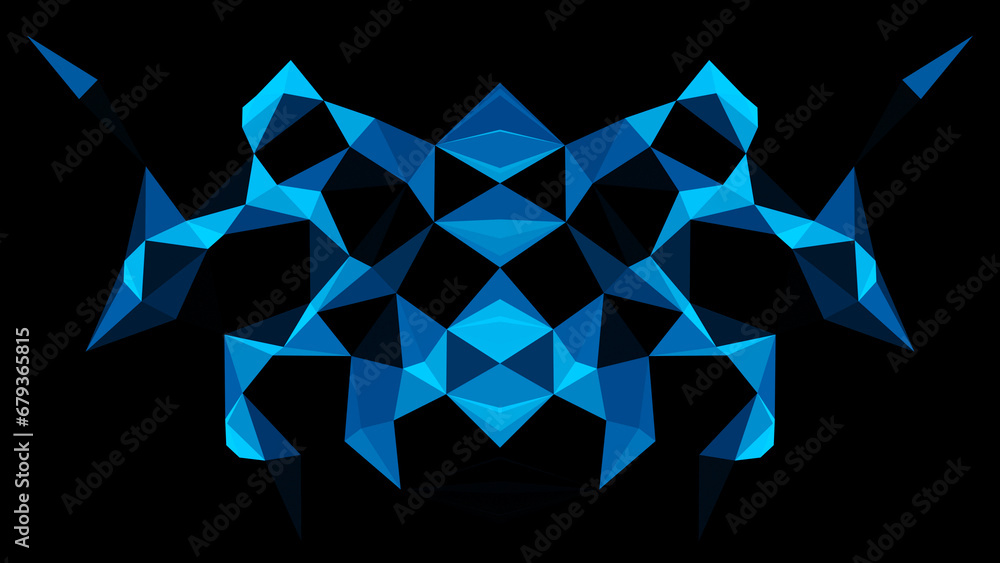 Poster abstract background with connecting dots and lines. futuristic background made of triangles. network