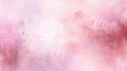 Abstract pink watercolor art background for cards, flyer, poster, banner and cover design. Hand drawn flower illustration for Valentines Day.