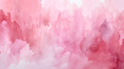 Fototapeta premium Abstract pink watercolor art background for cards, flyer, poster, banner and cover design. Hand drawn flower illustration for Valentines Day.