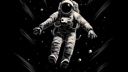 Astronaut i need more space vector t-shirt design 