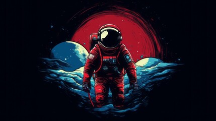 Astronaut i need more space vector t-shirt design 