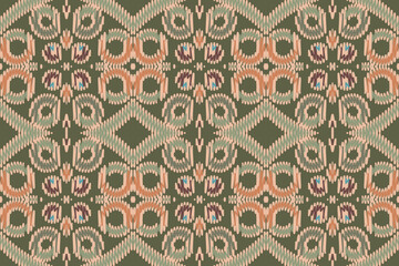 Ethnic oriental Indonesia ikat seamless pattern traditional. Fabric Indian style. Design for background, wallpaper, vector illustration, fabric, clothing, carpet, textile, batik, embroidery.