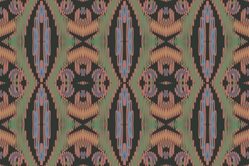 Ethnic oriental Indonesia ikat seamless pattern traditional. Fabric Indian style. Design for background, wallpaper, vector illustration, fabric, clothing, carpet, textile, batik, embroidery.