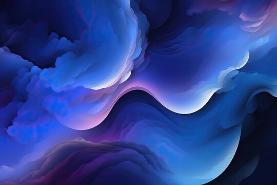 MacOS abstract background with purple waves 