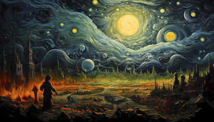 Van Gogh - Scarry night