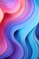 Obraz premium Colorfully pastel wavy 3D backgrounds