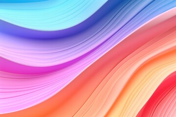 Fototapeta premium Colorfully pastel wavy 3D backgrounds