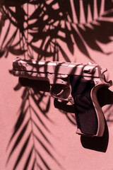 Pistol bookcover spy thriller design