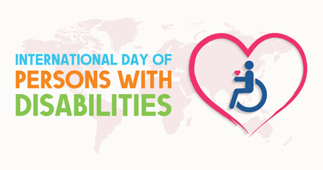 International Day of Persons with Disabilities design background 