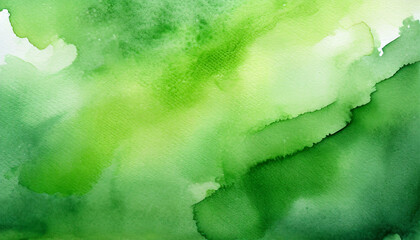 Fototapeta na wymiar hand painted green watercolor background