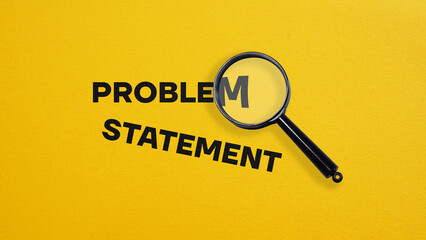 Problem statement is shown using the text - obrazy, fototapety, plakaty