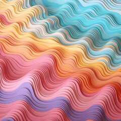 Obraz premium composition full of pastel colors. AI generative