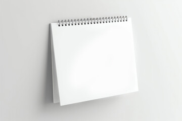 Blank calendar mock up on the wall. Generative AI