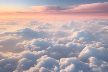 Fototapeta premium Flight of Imagination Cotton Candy Skies Background Ai generated ART