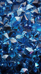 Vivid 3D Crystal Pieces Background for Creative Jewelry Designs and Elegant Presentations