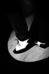 Man dancing jazz shoes