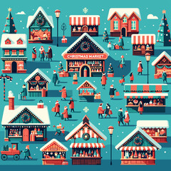 Christmas tree, Santa Claus, gifts, Nativity, reindeer, snow