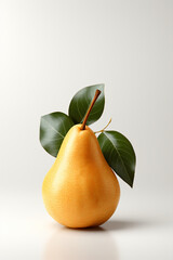 Portrait of pear. Ideal for your designs, banners or advertising graphics.