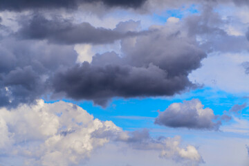 Storm clouds in the sky before the storm, meteorological service, weather forecasting,...