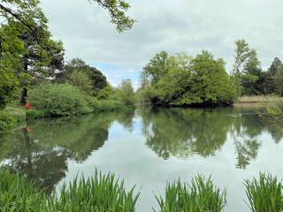 A view of a Park in London in the Spring