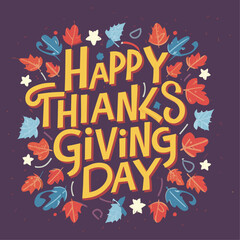 Thanks Giving typography t shirt, banner, poster design art, Creative
