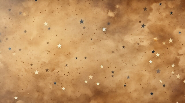 Grunge background with stars and space for text or image.