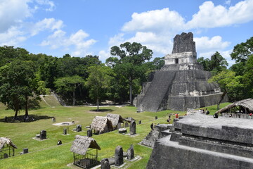 Awesome view of Tikal National Park and maya ruins in Guatemala