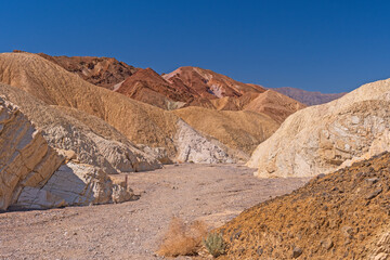Colorful Ridges in a Desert Valley