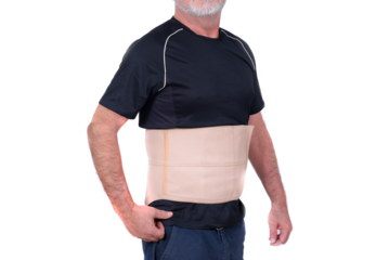 man wearing cervical spine protection brace brace herniated disc medicine physiotherapy