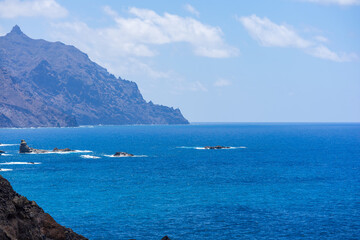 Nature landscape of North Tenerife. Atlantic Ocean. Canary Islands. Spain.