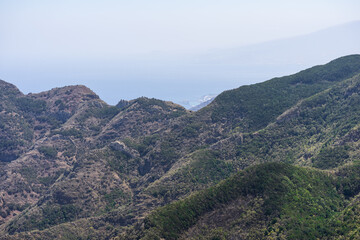 Fototapeta na wymiar The Anaga massif (Macizo de Anaga). Natural landscape of the north of Tenerife. Canary Islands. Spain.