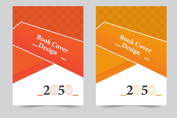  Modern Creative book cover A4 size book cover template for annual report, magazine, booklet, proposal, brochure  poster. 