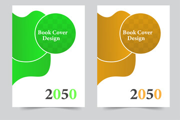  Modern Creative book cover A4 size book cover template for annual report, magazine, booklet, proposal, brochure  poster. 