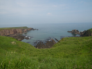 Acantilados de Dunnotar, en Stonehaven, Escocia, Reino Unido, Europa