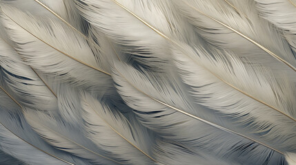 The light texture of a light colored feather, generative AI