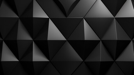 black abstract geometric background with polygons