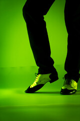 Man dancer dancing shoes