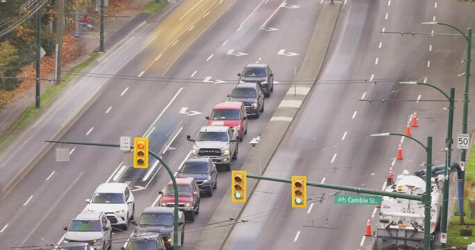 Time-lapse of traffic in Vancouver BC.