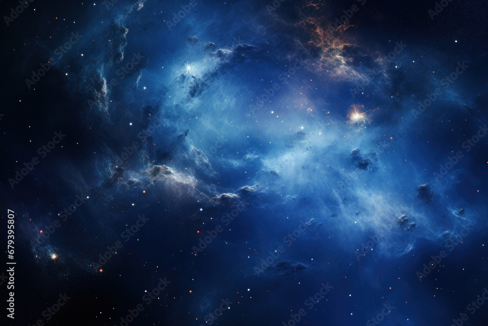 Poster a captivating view of the cosmos with twinkling stars and distant galaxies, sparking the imagination