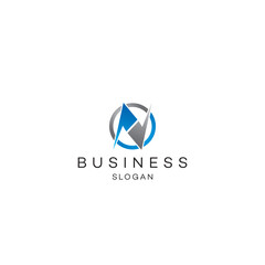 Round letter n links connection Professional logo design business solution Abstract vector brand flat Icon design vector modern minimal style illustration emblem sign symbol logotype typography