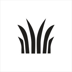 grass vector icon line template