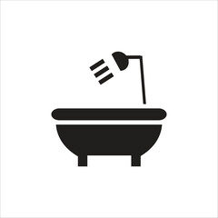 bath room vector icon line template