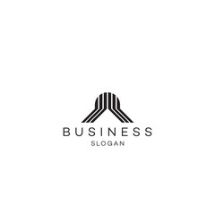 Urban city ways lines logo design business solution Abstract vector brand flat Icon design vector modern minimal style illustration emblem sign symbol logotype typography