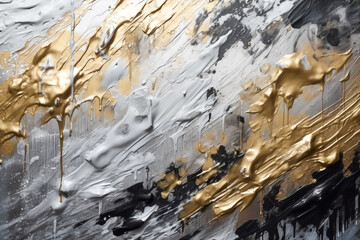 Golden and silver background. Generative AI