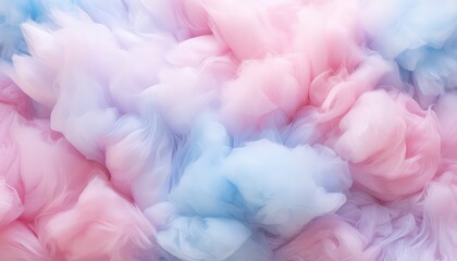 colorful cotton candy texture , soft faint color ,top view background  - obrazy, fototapety, plakaty