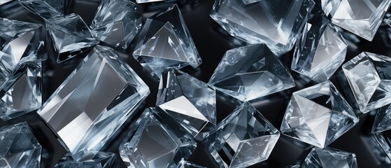 radiant crystal facets: elegantly reflective texture for designs